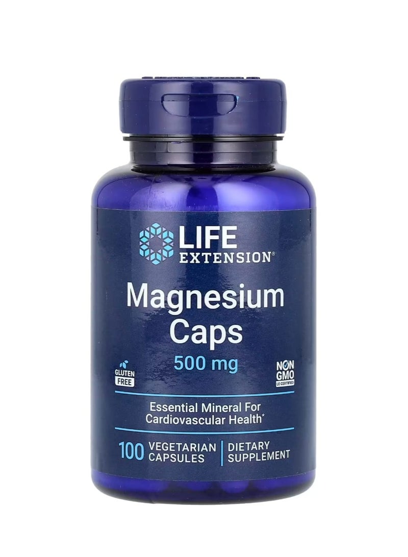 لايف إكستنشن كبسولات المغنيسيوم 500 ملغ 100 كبسولة نباتية - Image 1