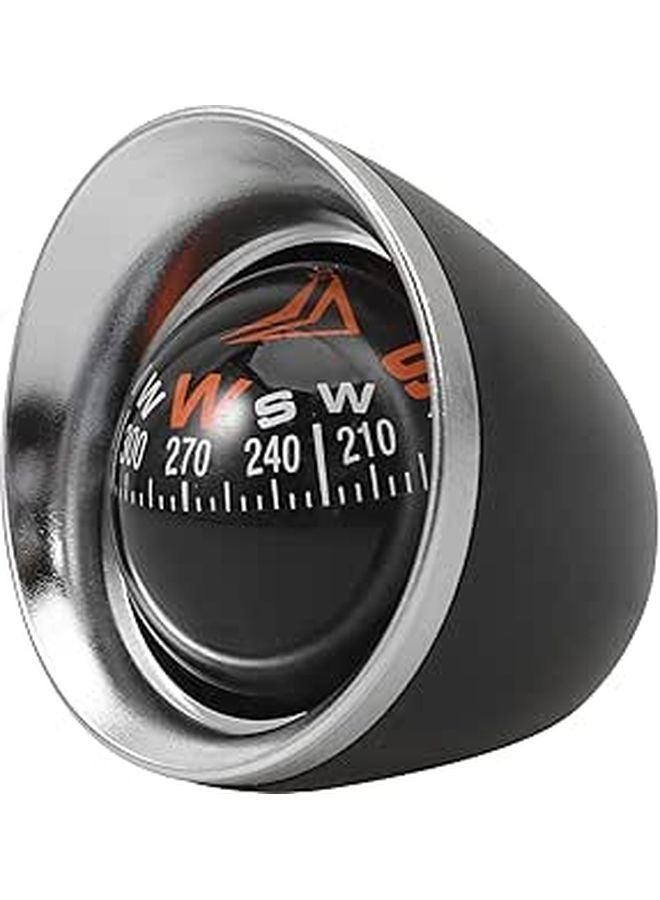 Black Car Dashboard Ball Mount Directional Navigation Instrument for Vehicle Boat - Image 1