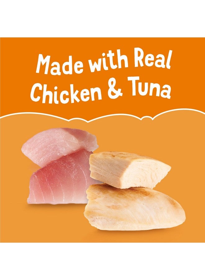 فريسكس طعام القطط الرطب الطبيعي الخالي من الحبوب من بورينا فريسكيز، مكافآت سهلة اللعق، حساء صغير بنكهة الدجاج المفتت - (عبوة من 8 عبوات) 1.2 أونصة - Image 5