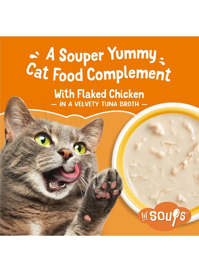 فريسكس طعام القطط الرطب الطبيعي الخالي من الحبوب من بورينا فريسكيز، مكافآت سهلة اللعق، حساء صغير بنكهة الدجاج المفتت - (عبوة من 8 عبوات) 1.2 أونصة - Image 3