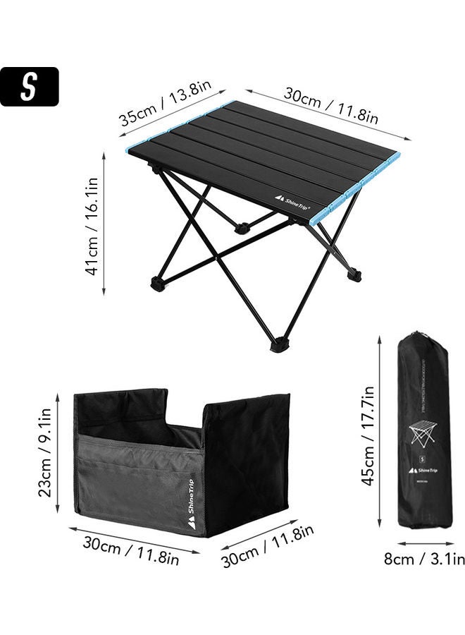 Generic Outdoor Folding Picnic Table And Seat Pocket Black 45x8x8cm  - Image 4