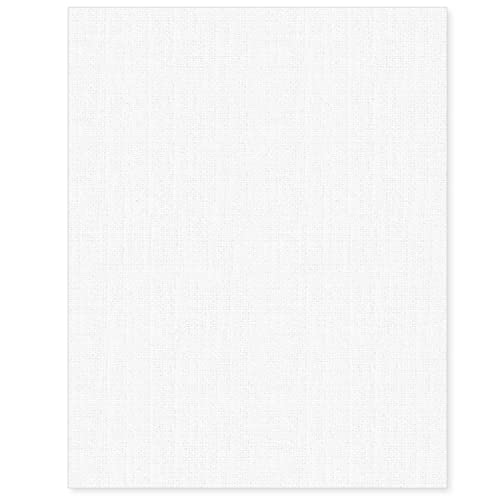 COLOANDUS Linen Textured Cardstock White 100 Sheets 80 lb Cover, 8.5 x 11 Inches for Printers, Invitation, Arts and Craft, Scrapbook, DIY Projects - Image 1