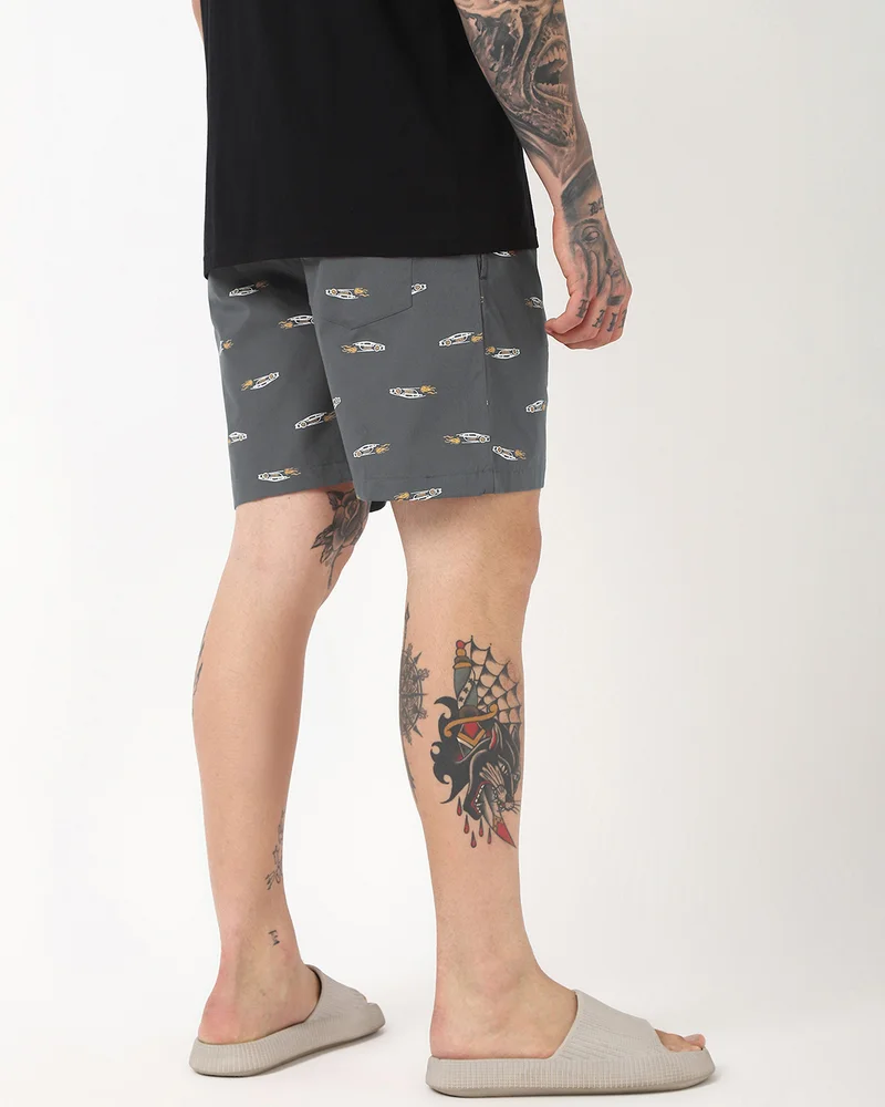 Bewakoof  Men's Grey All Over Printed Boxers for Men | Best Price UAE