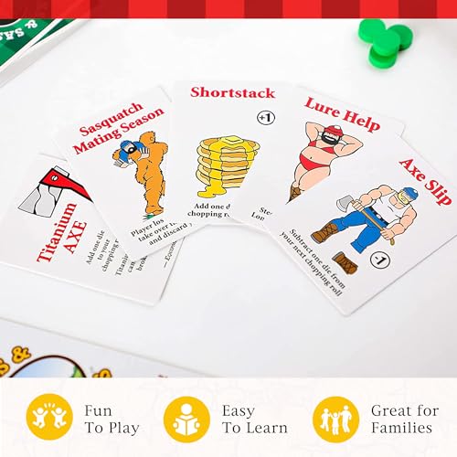 Prolific Games Flapjacks & Sasquatches - Upgraded 2nd Edition, Family Card & Dice Game for 2-8 Players, 20-Minute Rounds, Fun for Kids & Adults, Perfect for Family Game Nights and Camping Trips - Image 4