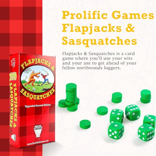 Prolific Games Flapjacks & Sasquatches - Upgraded 2nd Edition, Family Card & Dice Game for 2-8 Players, 20-Minute Rounds, Fun for Kids & Adults, Perfect for Family Game Nights and Camping Trips - Image 3