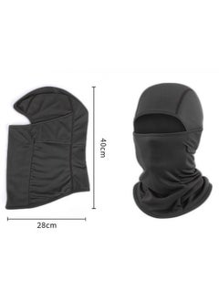 Generic Cycling mask, ski mask, windproof full face mask, UV protection, dust and wind protection, suitable for motorcycle, cycling, running, outdoor activities, black  - Image 2