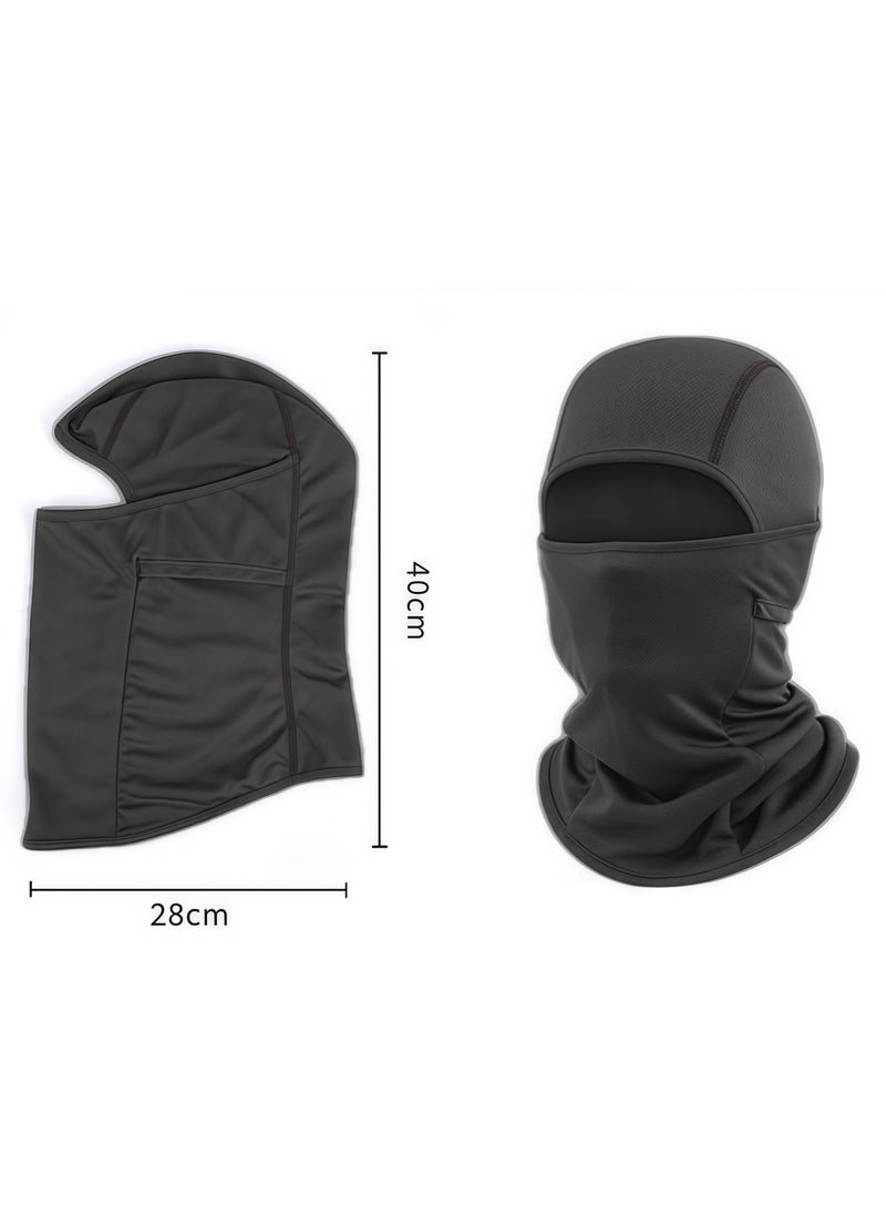 Generic Cycling mask, ski mask, windproof full face mask, UV protection, dust and wind protection, suitable for motorcycle, cycling, running, outdoor activities, black  - Image 2