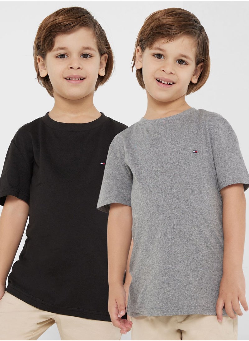 TOMMY HILFIGER - Youth 2 Pack Essential T-Shirt - Image 1