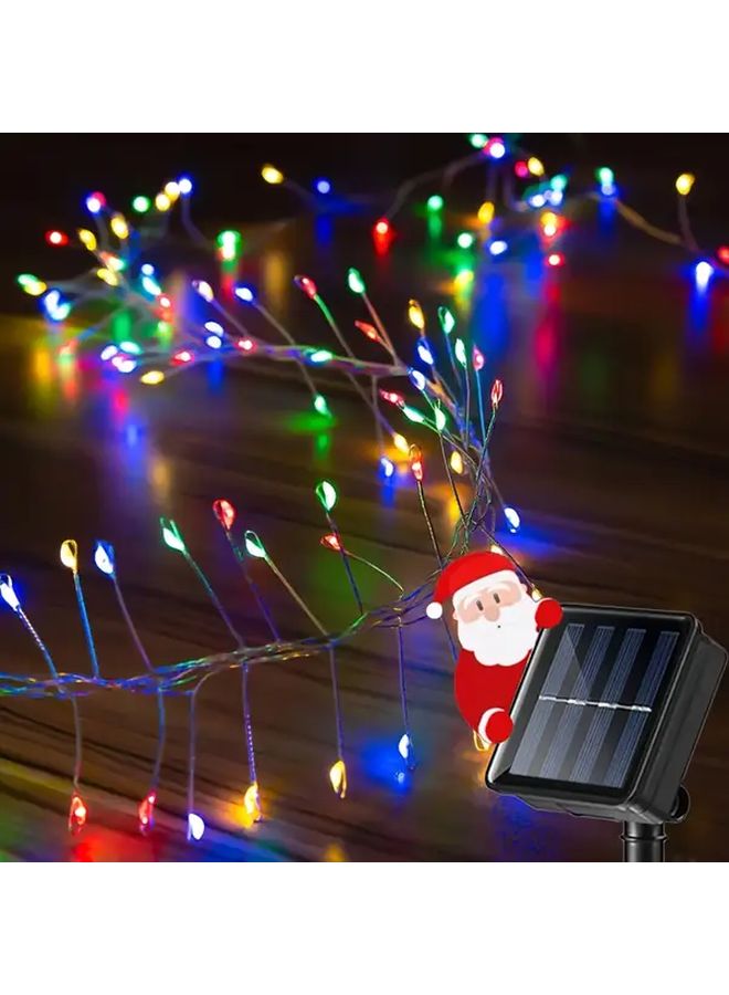 Solar Powered Firecracker Light 100LED Warm White 16 4FT 8 Modes Remote Control - Image 2