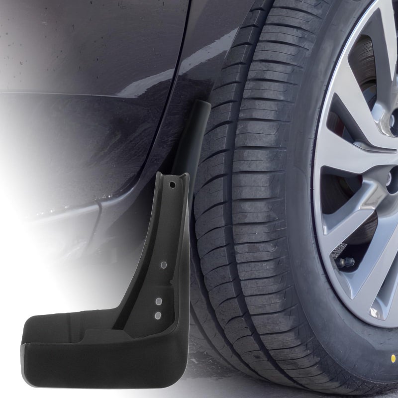 Universal Soft Rubber Car Mud Flaps Set for Hatchback Sport Edition Black Automotive Exterior Accessories - Image 5