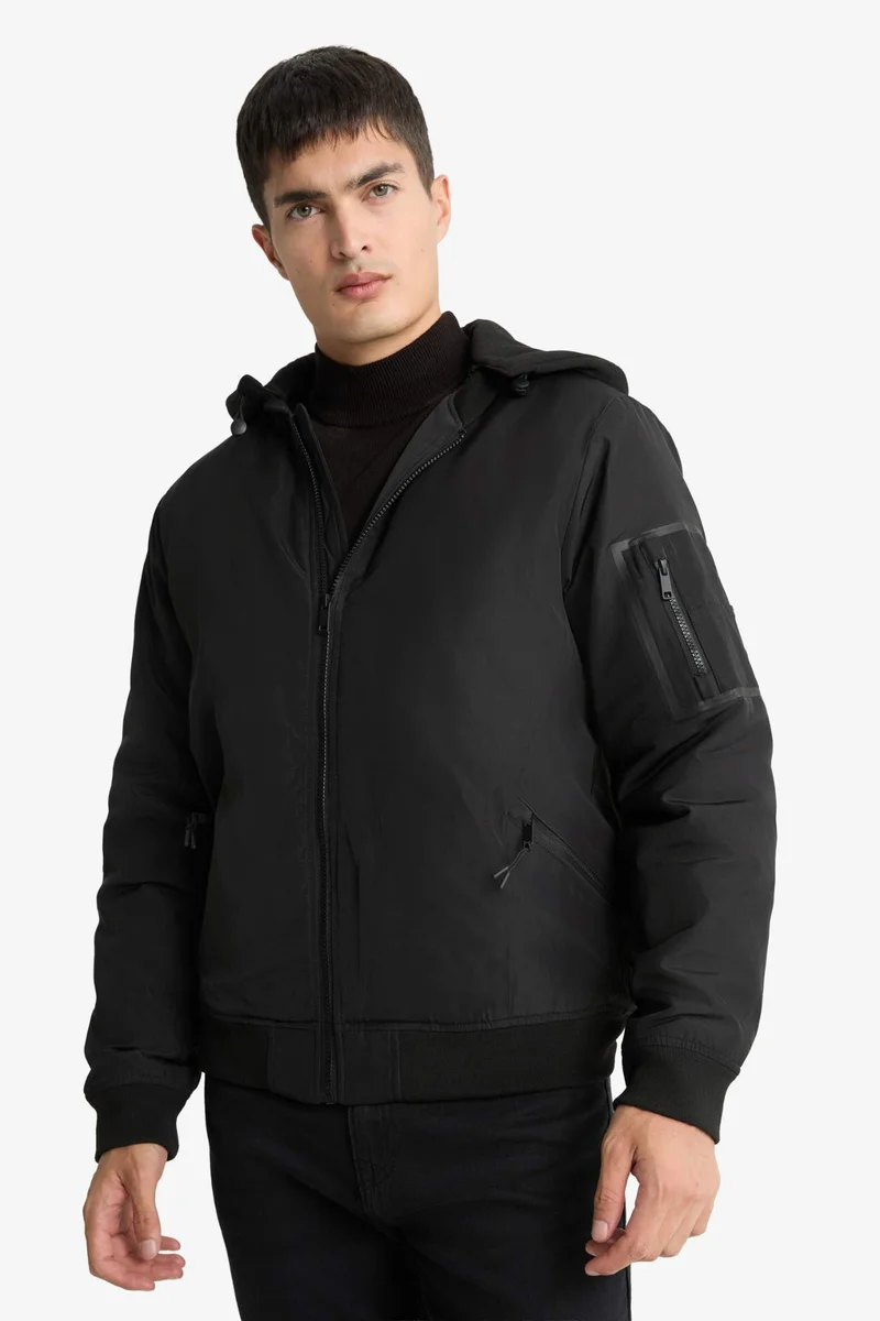 Defacto  Slim Fit Puffer Jacket for Men | Best Price UAE