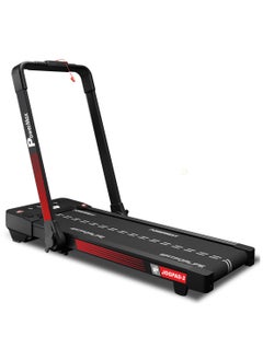 باورماكس فيتنيس جهاز المشي PowerMax Fitness JOGPAD-2 (4.0HP Peak) 2 في 1 صغير الحجم وقابل للطي للاستخدام المنزلي + وسادة مشي تحت المكتب - رفيع بما يكفي لتخزينه تحت السرير أو الأريكة - جهاز تحكم عن بعد  - Image 1