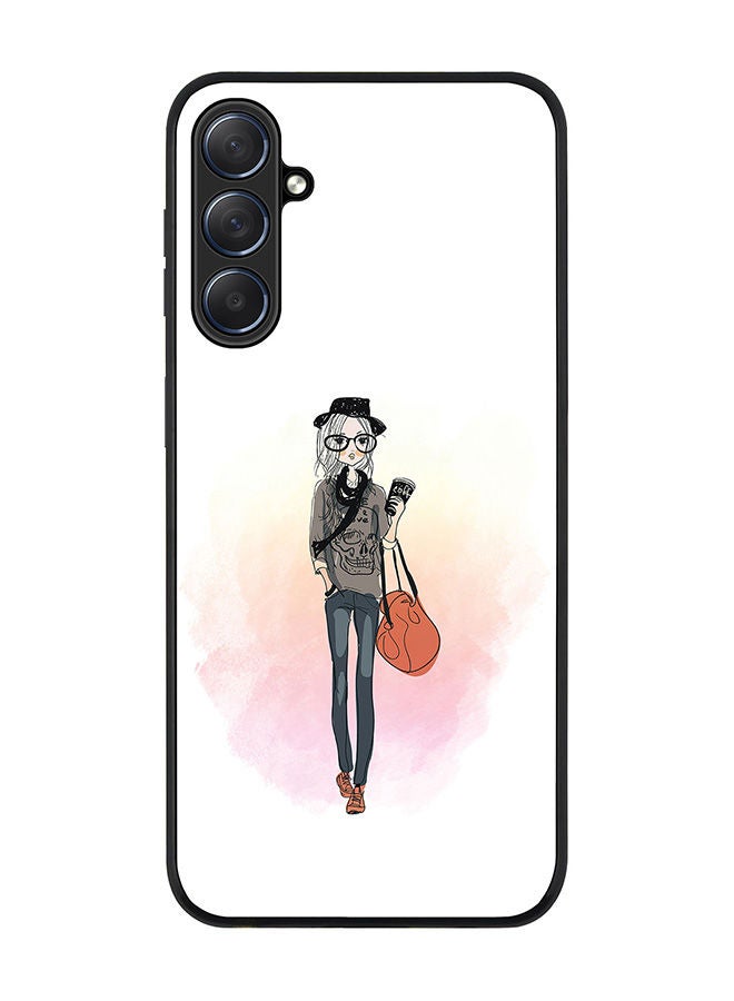 Stylizedd Rugged Black edge case for Samsung Galaxy M54 5G, Slim fit Soft Case Flexible Rubber Edges Anti Drop TPU Gel Thin Cover -  Fashionista - Image 1