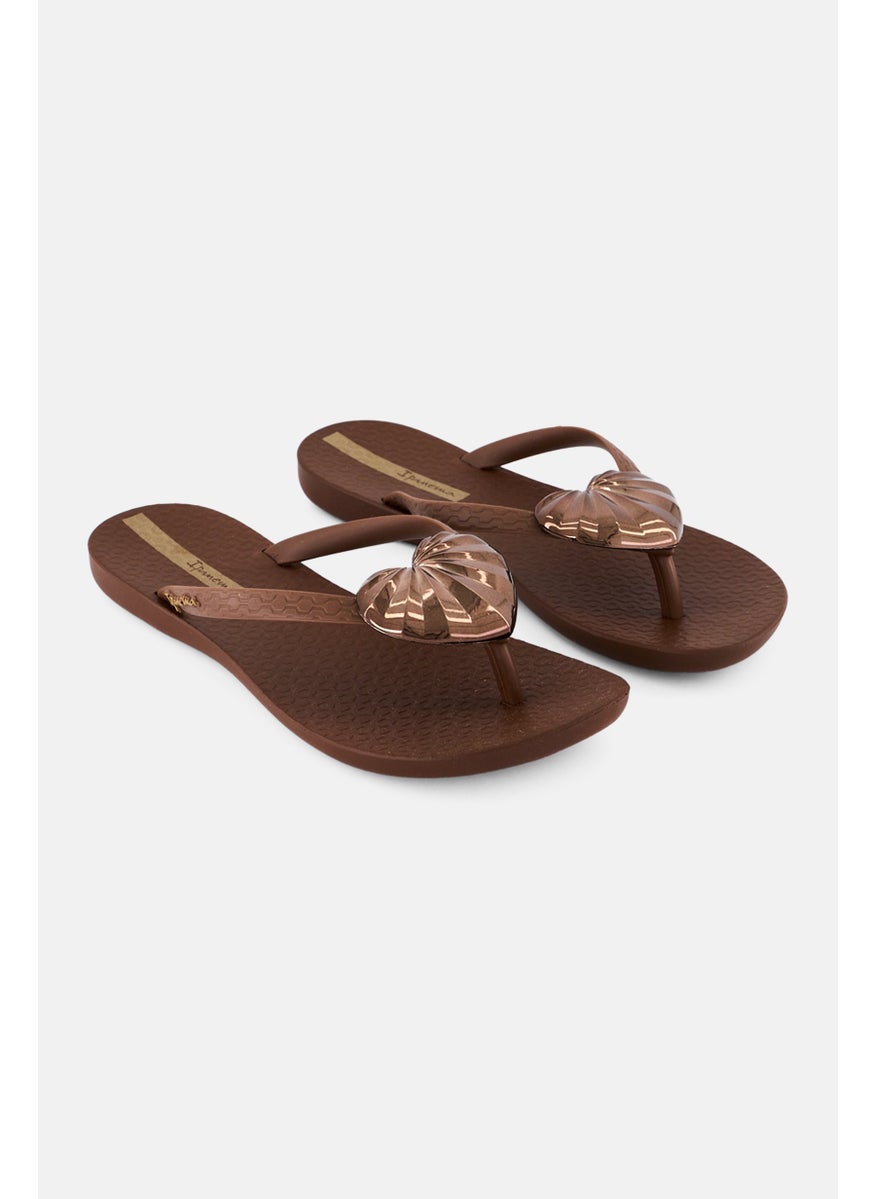 Ipanema Women Slip On Fashion Slippers, Brown  - Image 1