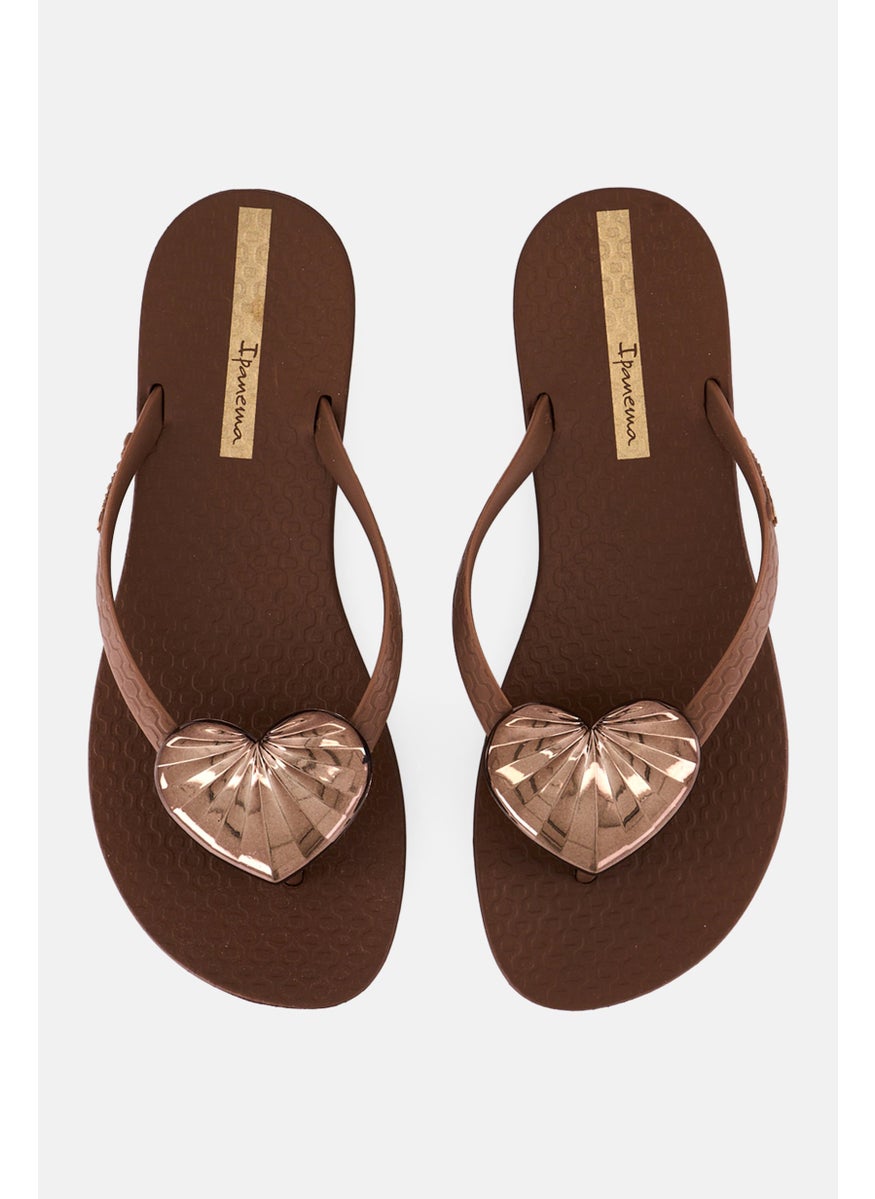 Ipanema Women Slip On Fashion Slippers, Brown  - Image 3