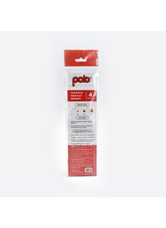 POLO Synthetic Hair Flatbrushes-4 Set  - Image 2