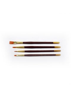 POLO Synthetic Hair Flatbrushes-4 Set  - Image 4