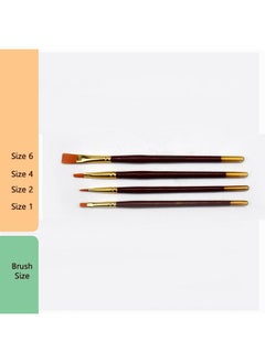 POLO Synthetic Hair Flatbrushes-4 Set  - Image 5