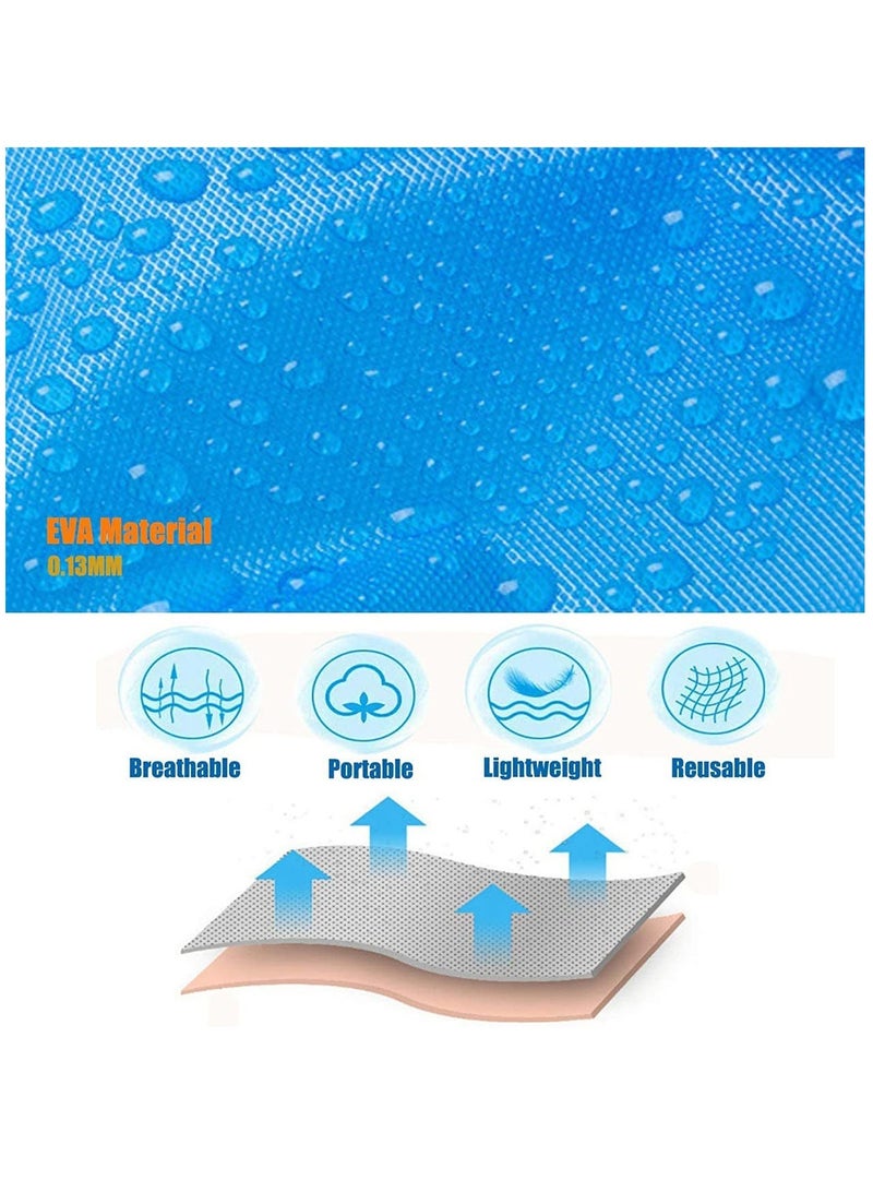 إسكدنيا Kids Waterproof Raincoat, Portable EVA Rain Poncho for Toddlers, Stylish Rain Jacket Cape for Boys and Girls, Perfect Rainwear for Outdoor Adventures. - Image 4