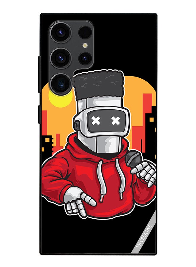VR CREATIVE Protective Case Cover For Samsung Galaxy S24 Ultra Robot Dancer Design Multicolour - Image 1