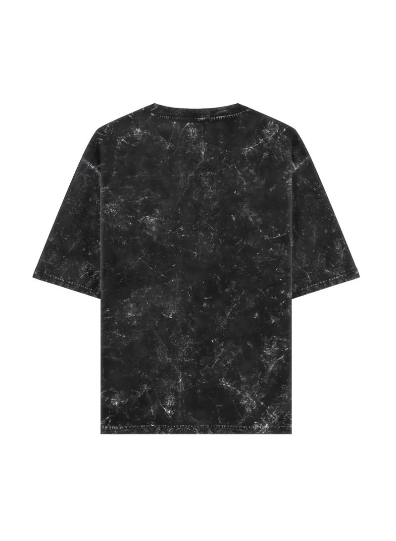 Shuyukh Acid Washed Oversized T-Shirt – Unisex Streetwear, Retro Look - Image 2