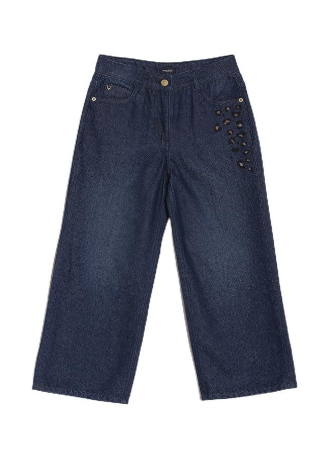 Allen Solly Girl's Regular Jeans (AGDNEWLF376185_Navy - Image 1