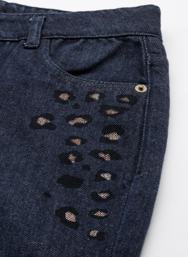 Allen Solly Girl's Regular Jeans (AGDNEWLF376185_Navy - Image 5