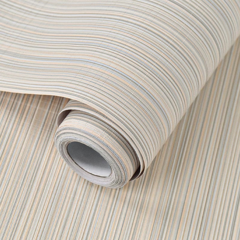 Naphite Grasscloth Peel and Stick Wallpaper Modern Textured SelfAdhesive Wallpaper Neutral Fabric Contact Paper for Cabinets Drawers Furniture Faux Linen Removable Bedroom Wall Decor 393inL 157inW - Image 2