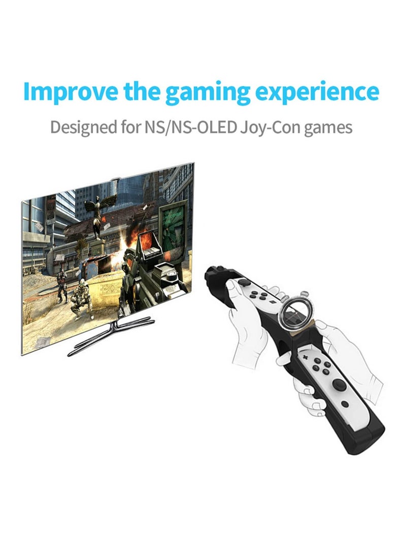 Generic - Compatible with Nintendo Switch OLED Joycon Shooting Games Joy Joy-con Controller Induction Peripherals Shoot-ing Grip Accessories - Image 1