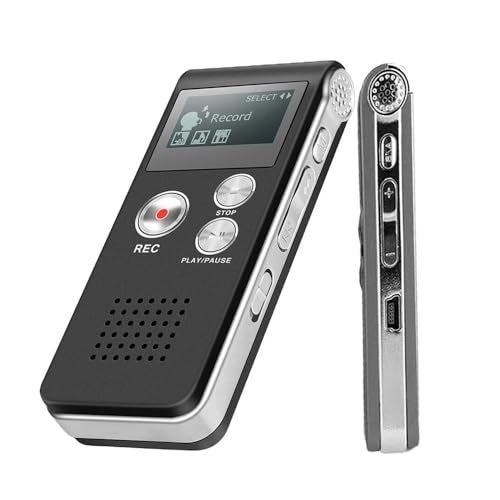 FREDI HD PLUS Phone Shape Voice Recorder | 8GB Inbuilt Audio Device with Voice Activation | Professional Smart Mini Voice Recorder | MP3 Player Portable Tape Dictaphone with USB Recorder - Image 1