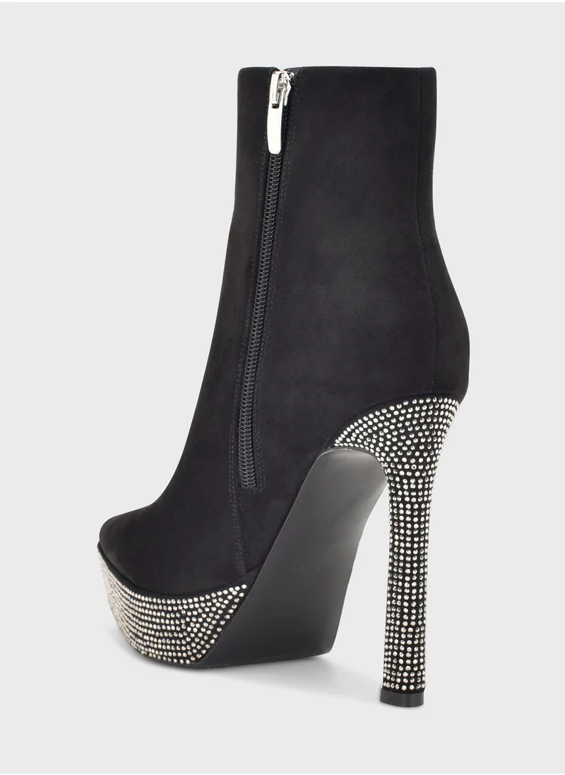 NINE WEST Pointed Toe Ankle Boots