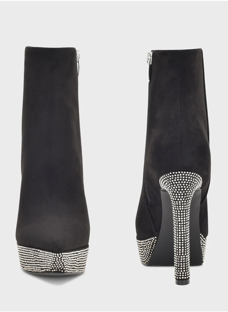 NINE WEST Pointed Toe Ankle Boots