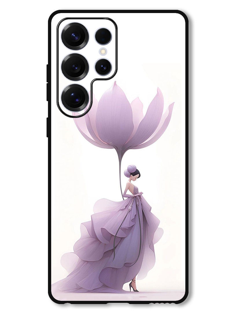 Theodor Protective Case Anti Scratch Shock Proof Bumper Cover For Samsung Galaxy S25 Ultra Women Flower - Image 1