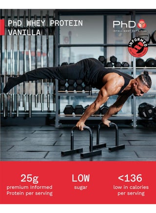 Whey Protein - Protein supports muscle growth and maintenance, 25g protein|low sugar| 30 servings|flavour Vanilla | 1kg - per 33g serving - view 2