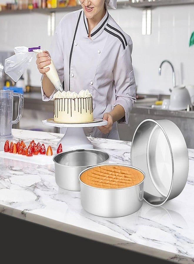 رويالز قالب كيك رويالز من الألومنيوم (دائري 4 بوصة) قالب كيك صينية كيك قوالب كيك صواني كيك قوالب كيك أدوات الخبز - Image 2