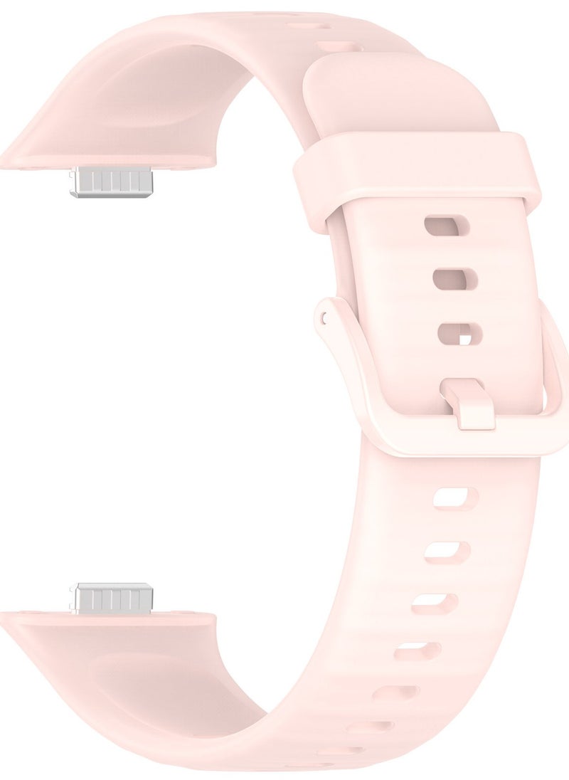 keloray - Compatible with Huawei Watch Fit 3 Replacement Strap - Replacement Silicone Wrist Watch Strap Band Compatible with Huawei Watch Fit 3(Silicone pink,just band Not include watch) - Image 1