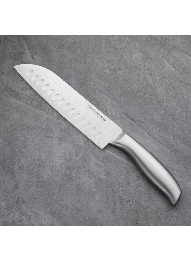 دانوب هوم Danube Home Chef'S Delight Celina 7-Inch Santoku Knife Silver Stainless Steel Blade Versatile Chopping And Slicing Ergonomic Handle Perfect For Vegetables Meat And Fish
