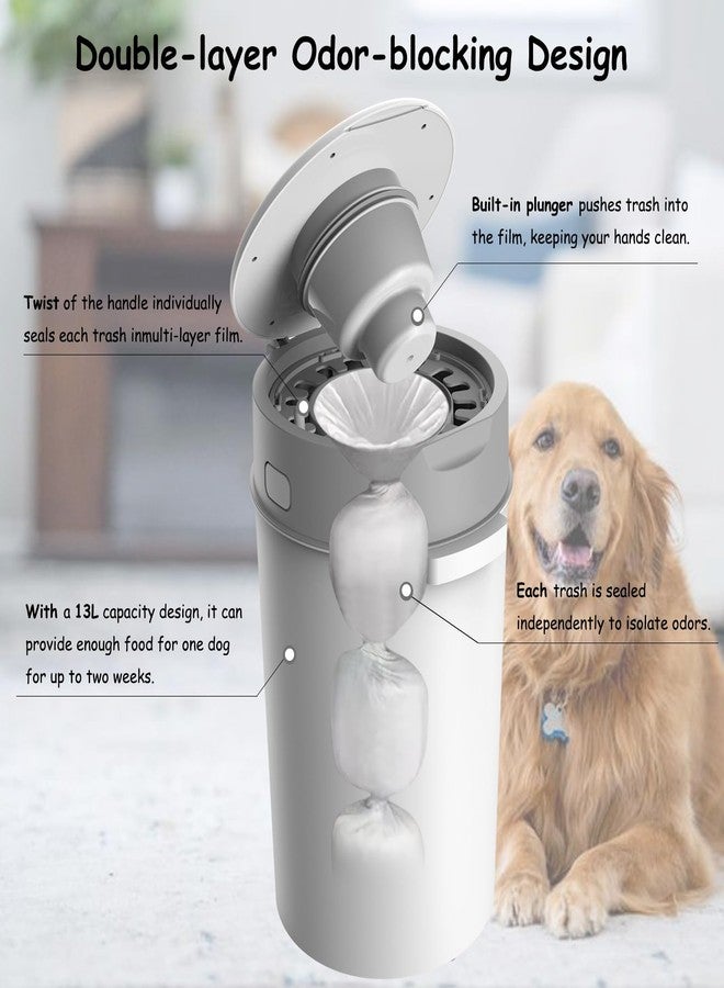 Olfjurk Pet Trash Can| Dog Waste Disposal System for Outdoor and Indoor Odor Control | Dog Poop Trash can | Includes 4 Square Refill Bag - Image 2