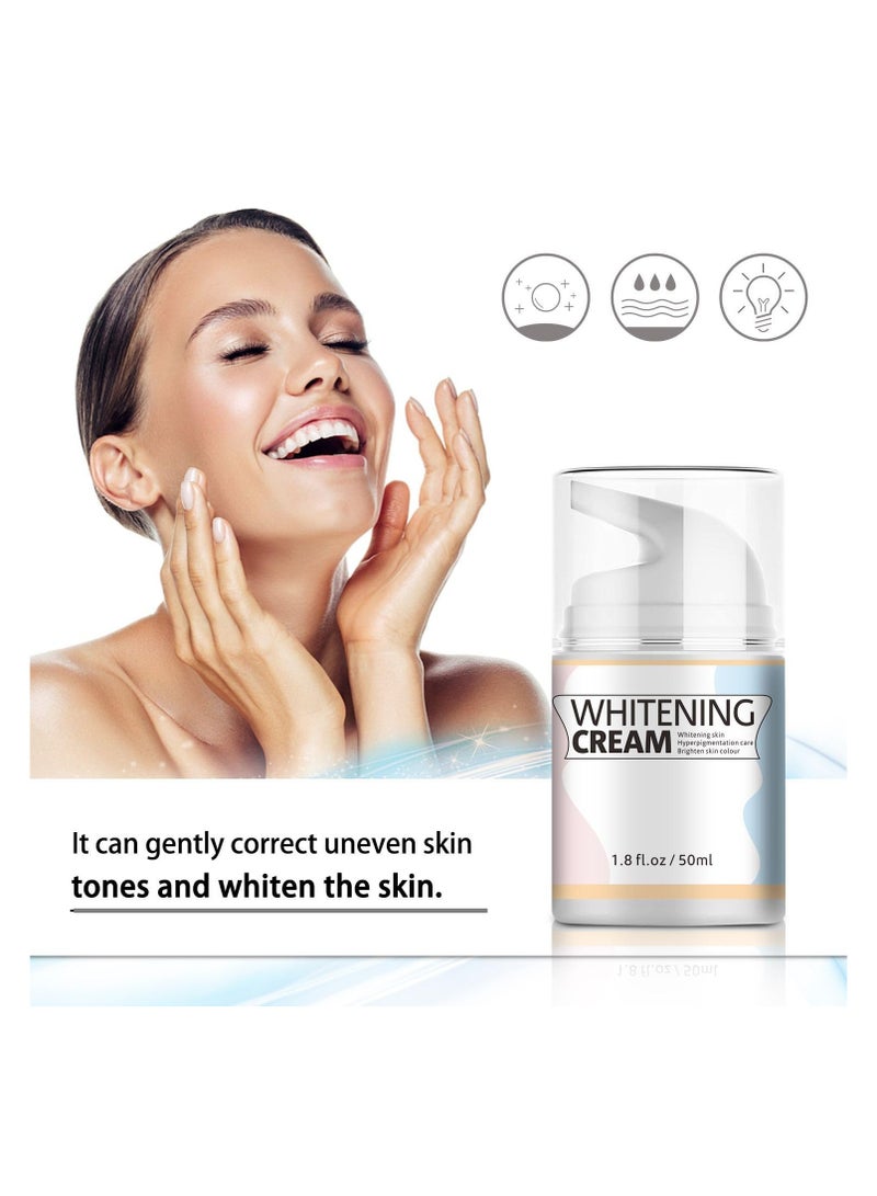 SYOSI Skin Whitening Cream for Body, Underarm Lightening Cream for Intimate Areas and Bleaching, Brightening Cream Dark Spot Remover Corrector for Neck, Armpit, Elbow, Inner Thigh and Knees (1.8oz) - Image 2