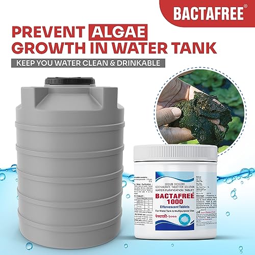 BACTAFREE Chlorine Tablets for Water Tank | Purify 1000 Litres per Tablet, 150 Tablets | Water Purification Tablet, Overhead & Underground Water Cleaning | Effervescent Disinfectant Tablets, Pack of 1 - Image 3