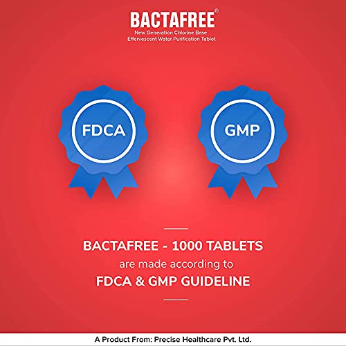 BACTAFREE Chlorine Tablets for Water Tank | Purify 1000 Litres per Tablet, 150 Tablets | Water Purification Tablet, Overhead & Underground Water Cleaning | Effervescent Disinfectant Tablets, Pack of 1 - Image 5