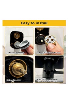 Excefore RP51919 6 Setting Diverter Cartridge, RP51919 6 Setting Diverter Cartridge Replacement, for RP51919 Shower Cartridge, Easy to install, Brass Construction, No More Leakage  - Image 4