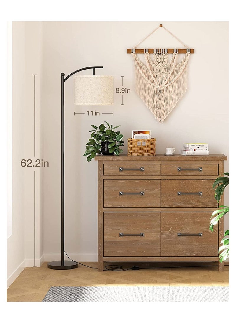 Cool Baby - COOLBABY Floor Lamp for Living Room Standing lamp with 3 Color Temperatures Linen lampshade - Image 1