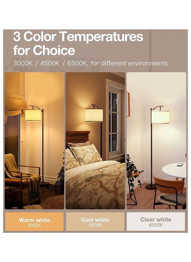 Cool Baby - COOLBABY Floor Lamp for Living Room Standing lamp with 3 Color Temperatures Linen lampshade - Image 1
