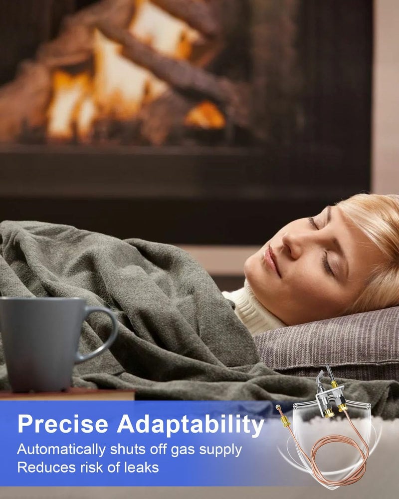 TIKSCIENCE Q314A4586 Pilot Burner with Thermocouple Assembly Fit for Honeywell TRC Q309 Q340 Q390 Q313 Thermopiles Replace Q314A-CSC Gas Furnace Thermocouple - Image 4