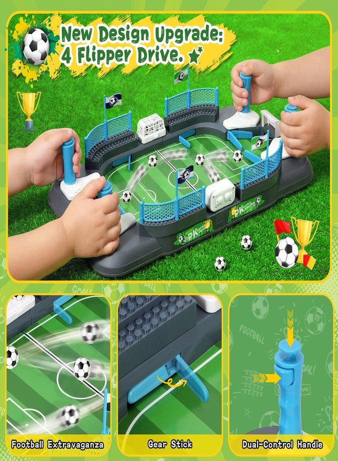 Mastom Soccer Board Game for Kids, 20" Interactive Tabletop Foosball Game with Scoreboard & Goal Bell, Indoor Playroom Family Toys Educational & Active Toy for Boys Girls Ages 3+ - Image 3