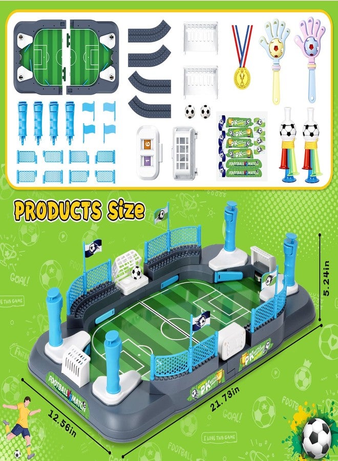Mastom Soccer Board Game for Kids, 20" Interactive Tabletop Foosball Game with Scoreboard & Goal Bell, Indoor Playroom Family Toys Educational & Active Toy for Boys Girls Ages 3+ - Image 4