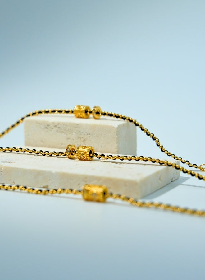 اسوارة نسائية مطلية بذهب 18 قيراط مع زركونيا مضيئة - هيبوالرجينيك - هدية مع صندوق أنيق - للارتداء اليومي - Image 4