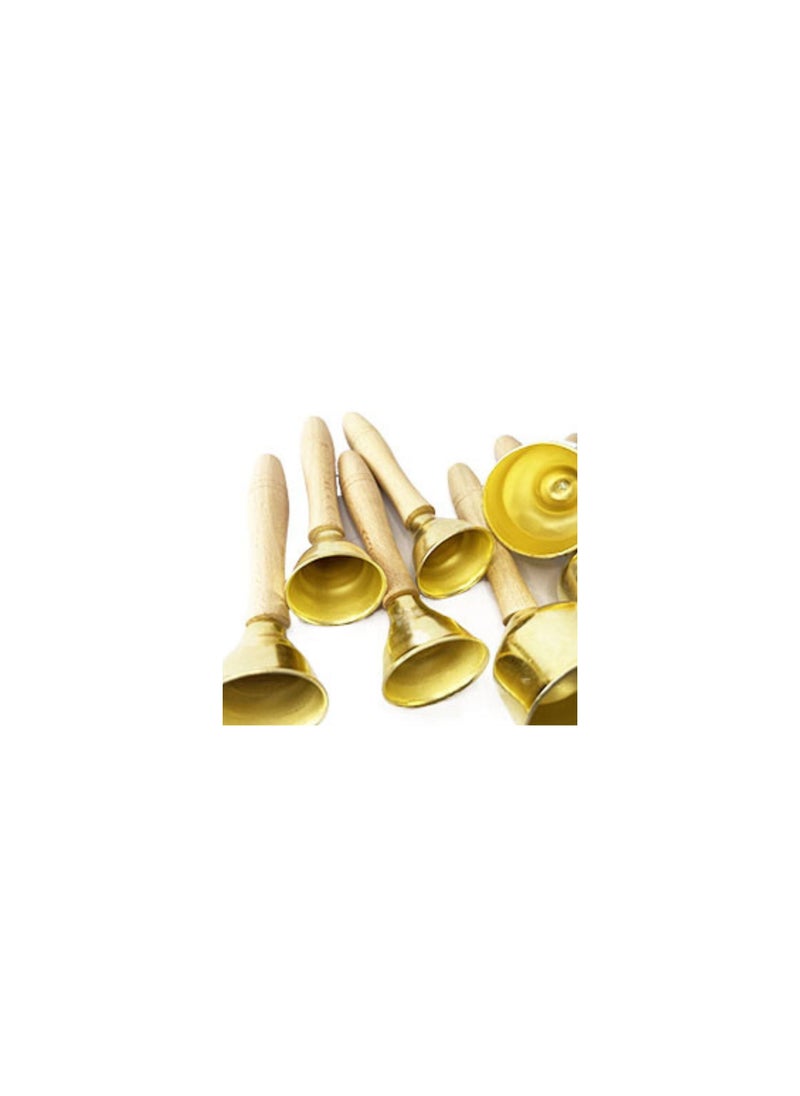Megarya Kids Handbell, Solid Wooden Handle Hand Bell, School Bell, Multi-Purpose for Children Toy Firm For School Children Toy  - Image 4