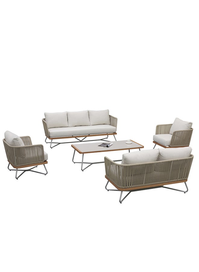 Oasis 7 Seater Outdoor Grey Color Sofa 
